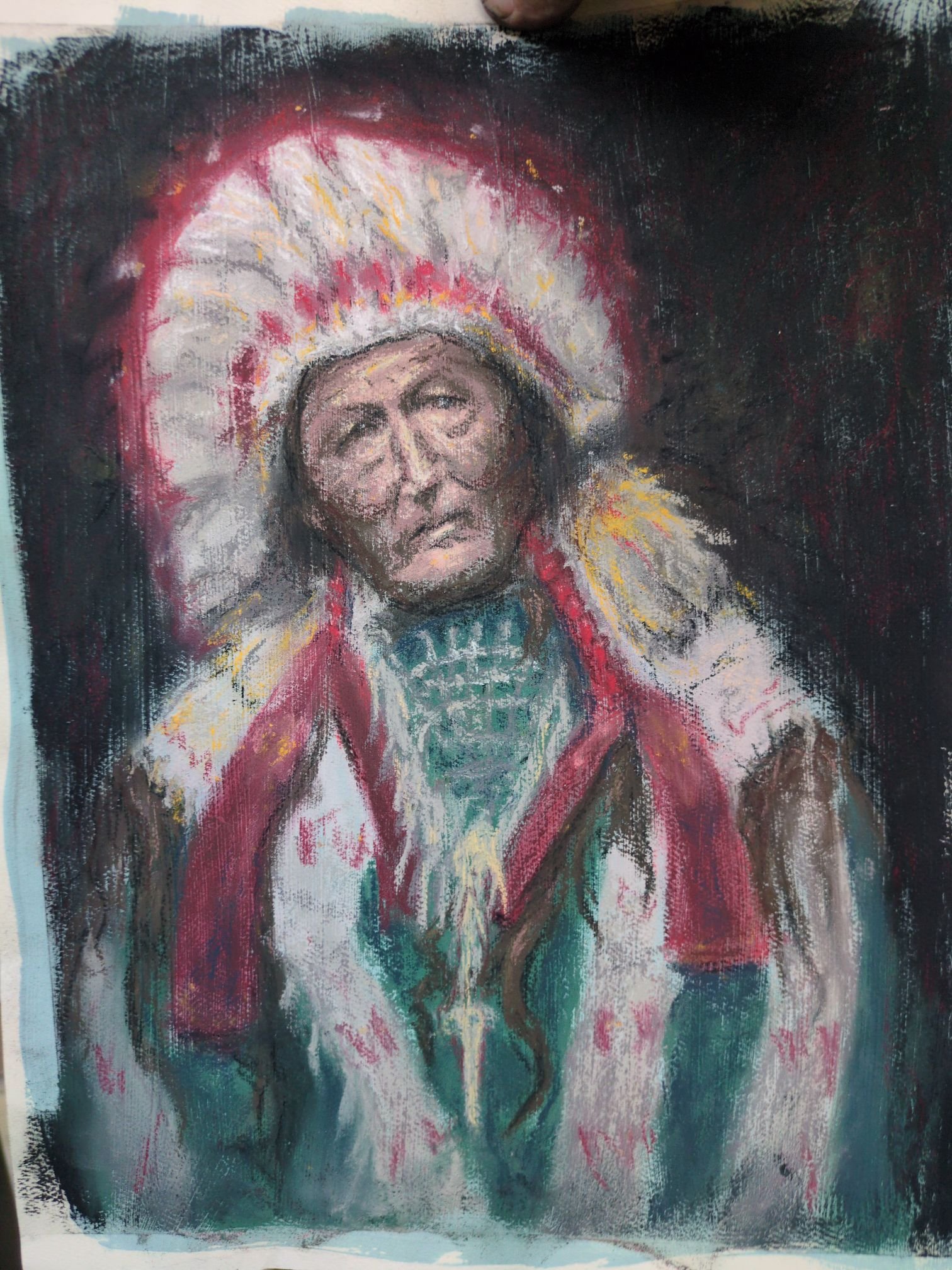 Practice pastel painting